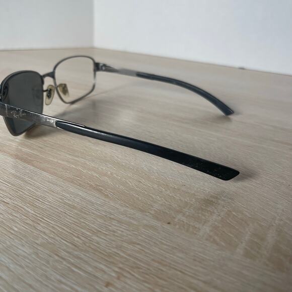 Ray-Ban RB3413 004 Sunglasses Silver Black FRAMES ONLY 59-18 3N Made in Italy - Picture 7 of 9